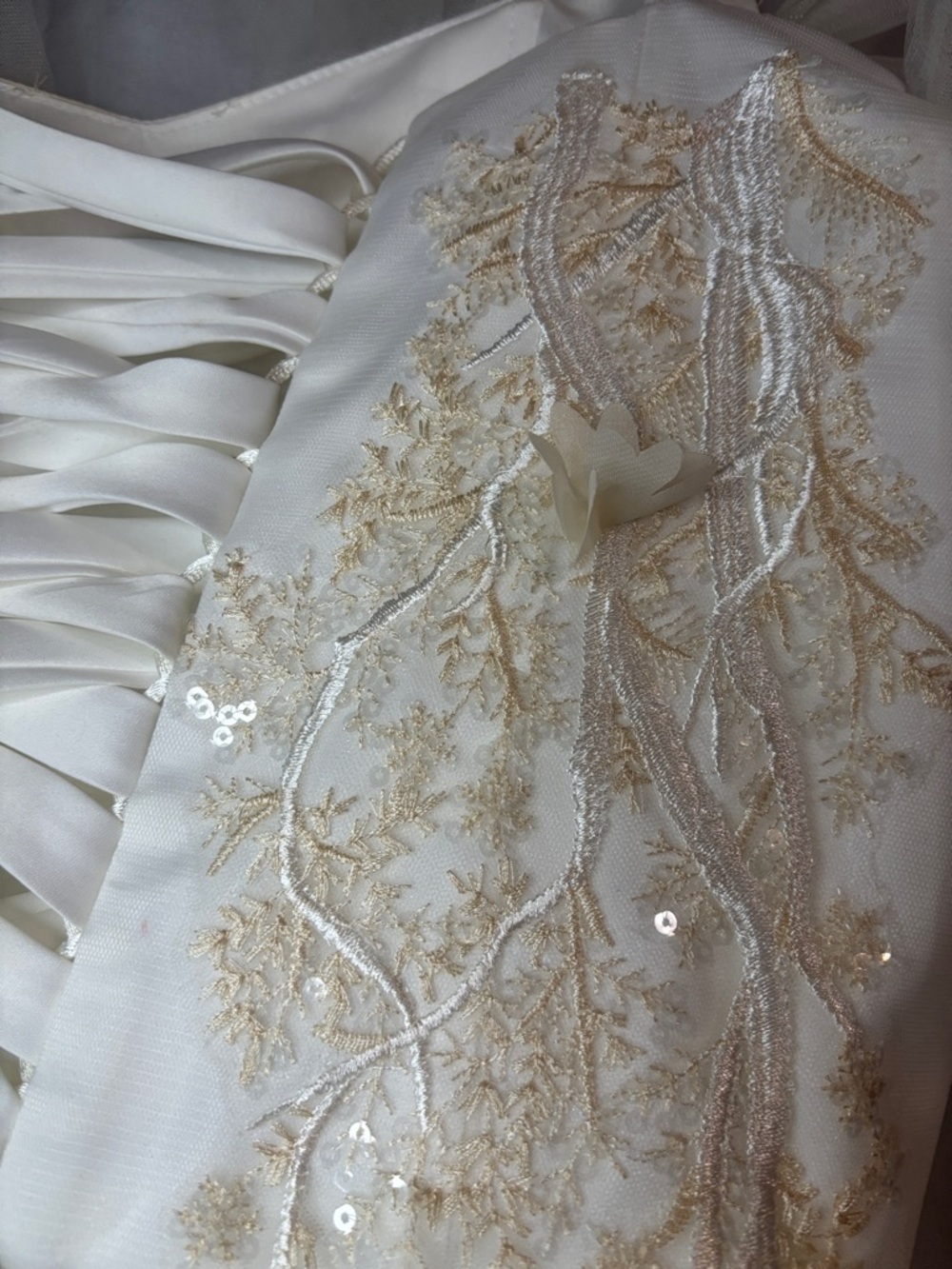 Wedding Dress With Floral Lace - Picture 6 of 10